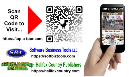 tap-a-tour.com The Hotel Ormond Scan  QR  Code to Visit... https://tap-a-tour.com Software Business Tools LLC https://softbiztools.com https://halifaxcountry.com Halifax Country Publishers